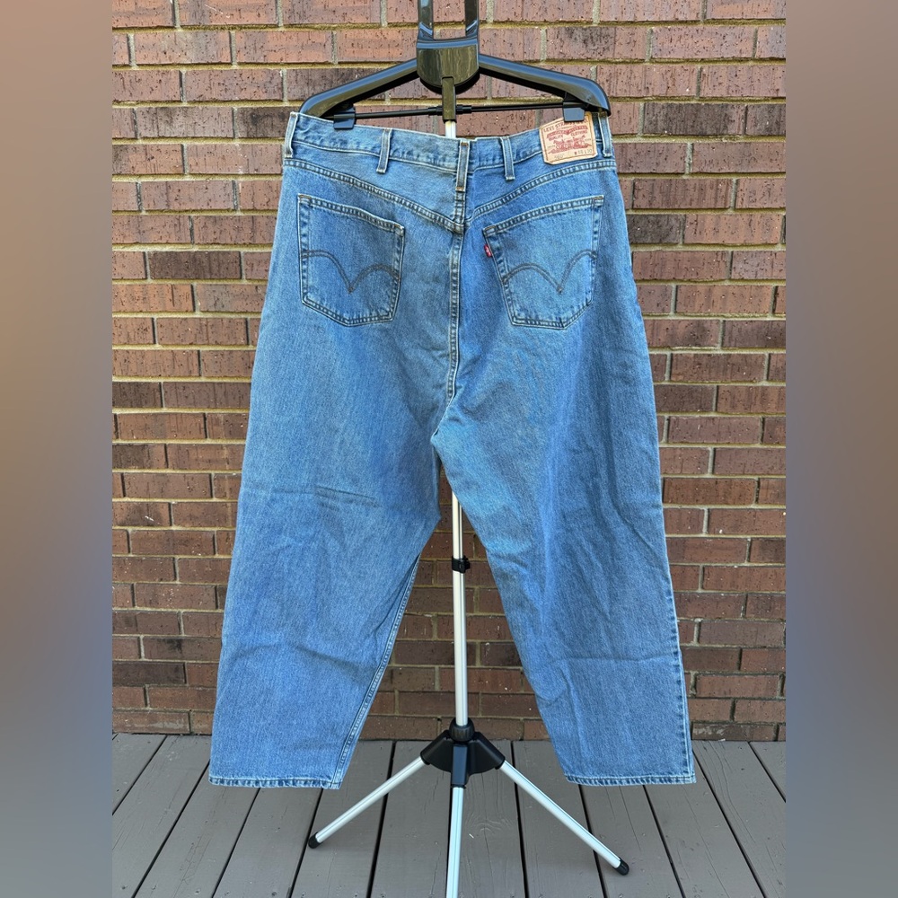 Levis 560 Comfort Fit Denim Blue Jeans Tapered Leg Men's Plus Size 48 X 30 VTG